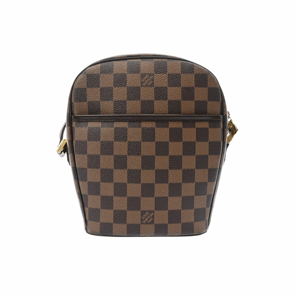 LOUIS VUITTON Damier Ipanema Brown Canvas Shoulder Bag